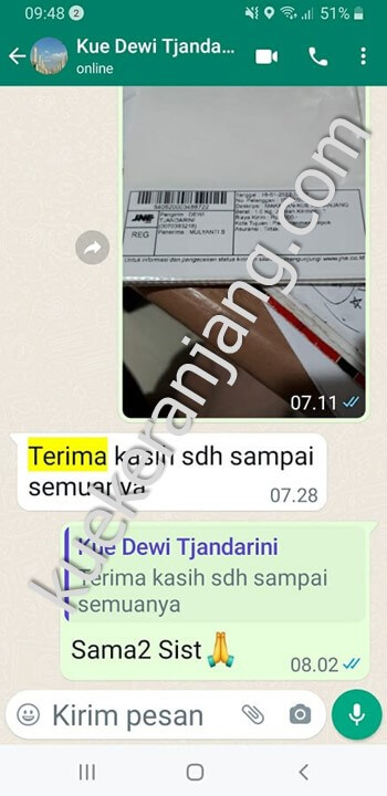 testimoni kue keranjang kue dodol Ci Dewi